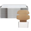 6x5x4 inch Shipping Boxes Set of 25， White Corrugated Cardboard