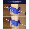 DAYDOOR Professional Cabinet Clamps 2 Pack, Heavy-Duty Cast Steel, Integrated