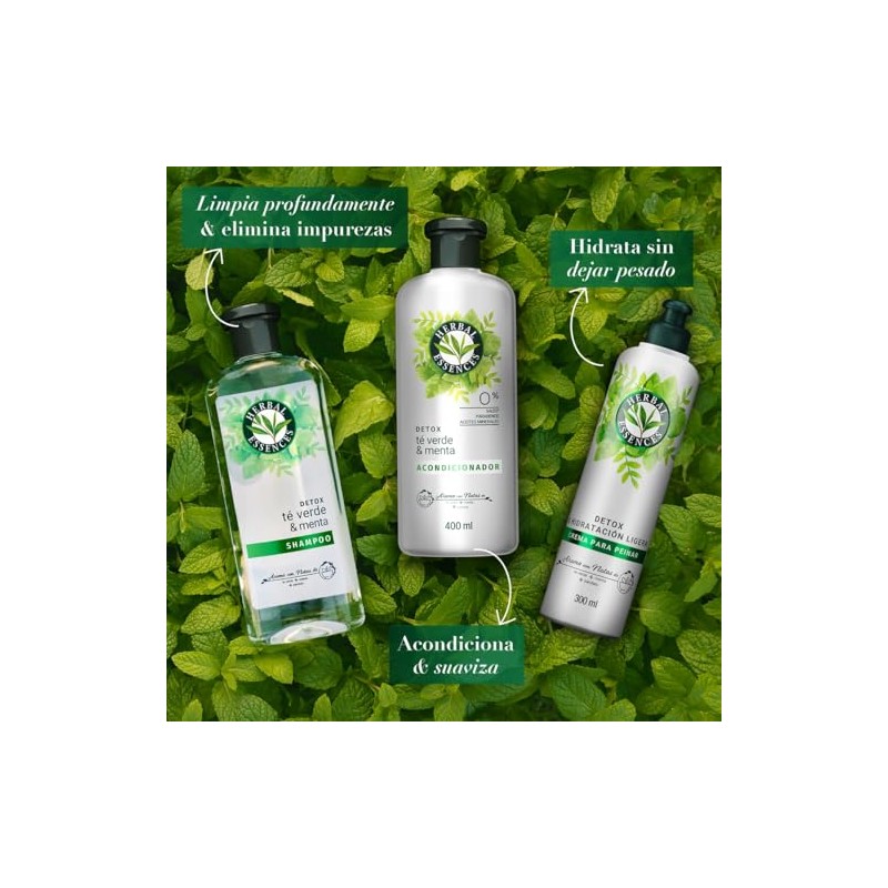 Herbal Essences Crema Para Peinar Detox & Hidratación Ligera 300