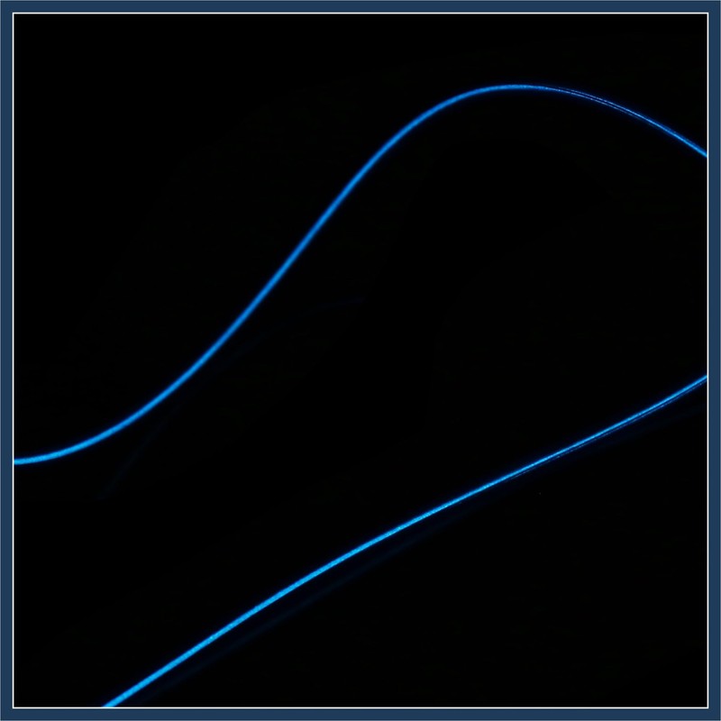 VekAuto 1 Meter/3ft Neon Glowing EL Wire Strip Blue Light