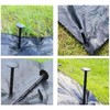 200x Grass Pegs Lawn Turf Weed Mat Plastic Pins Stakes