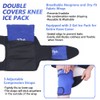 Hilph Knee Ice Pack Wrap for Injuries Reusable, Cold Compression
