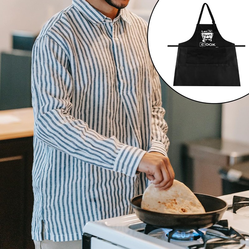 Thyonta Men's Fun BBQ Waterproof Apron Creative Cooking Party Garden
