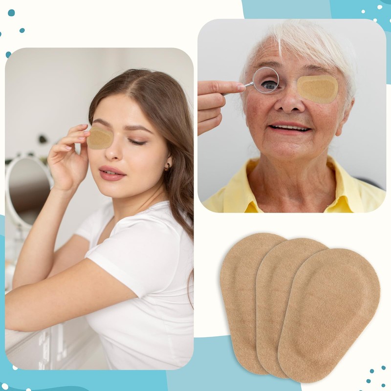 GlobalRoll 20 Pcs Adhesive Eye Patches, Eye Patches for Adults
