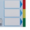 Leitz Blanko plastic dividers, A4, PP, 5 sheet, assorted colours