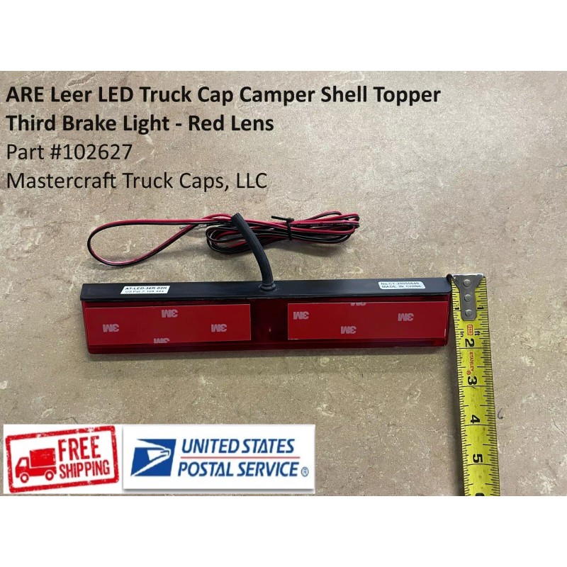 American Technology Components Truck Cap Third Brake Light red lens
