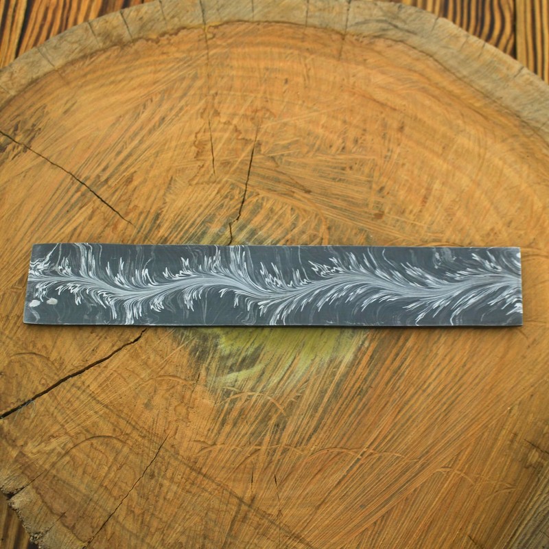 Nesmo 525 Damascus Steel Blank Billet Snake Feather Patern Bar