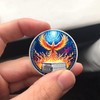 Phoenix 1 Year Sobriety Coin, AA Medallion with Phoenix &