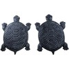 Set of 2 Iron Verdigris Garden Turtle Stepping Stone