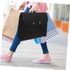 DOITOOL Business Tote Bag with Wooden Handle Felt Portable File