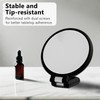 Jaasuee Black Magnifying Handheld Mirror Double Sided, 1X & 15X