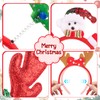 HGRGHH 10 Pieces Christmas Headbands for Adults and Children, Reindeer
