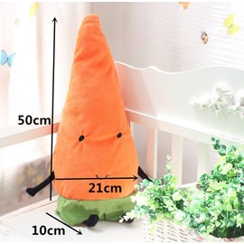Tikwisdom Pre-Kindergarten Toys soft toys lumbar pillow,Carrot, stuffed toys Orange total height 65CM