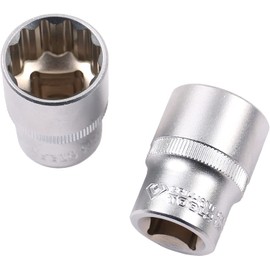 BRILLIANT TOOLS BT022427 1/2-Inch 12-Point Socket, 27 mm [Powered by KS Tools]