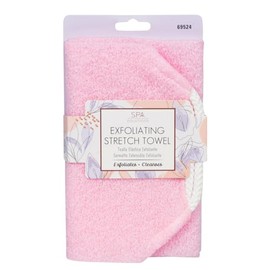CALA - toalla elástica de baño exfoliante (color rosa)