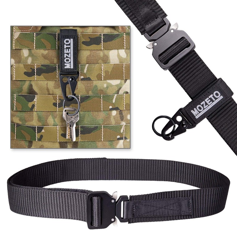 MOZETO Tactical Belts for Men 1.5" Nylon EDC CCW Gun