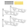AddGrace 4 Pack Double Curtain Rod Brackets for Drapery Rod