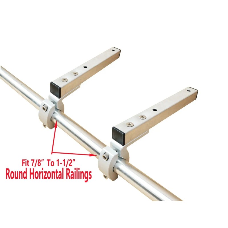 Brocraft Pontoon Grill Bracket/Boat Rail Mount Grill Bracket/BBQ Dual Rail