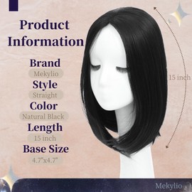 Mekylio Hair Toppers for Women clip in bangs Large Base Toppers for Women with Thinning Hair Clip Ins Fake Bangs Perfect Solution for Thinning-hair and Stylish Upgrade