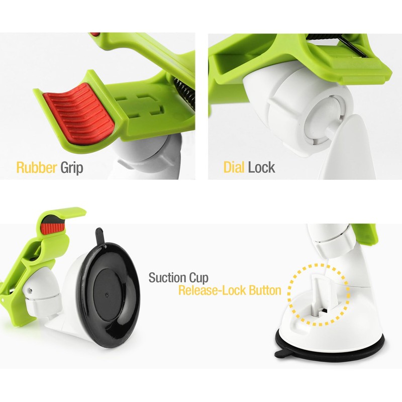 Cell Phone Holder Mount – Suction Cup Car Windshield and