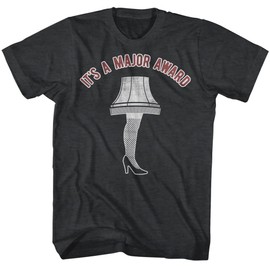 2Bhip Christmas T Shirt Its A Major Award Leg Lamp Funny T Shirts for Men Vintage Style Graphic Tees Black