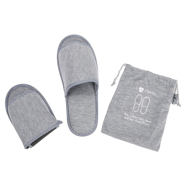 LONTG Portable Slippers, Folding Slippers, For Guests, Room Shoes, Indoor Shoes, Lightweight, Antibacterial Slippers, Front Opening, Non-stuffy, Convenient for Hotels, Travels, Camping, Airplanes, Portable Shoes, Shoes, Shoes, Slippers, Storage Pouch Inc