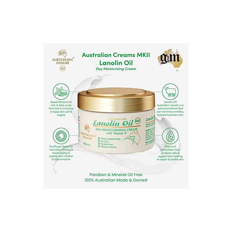G&M Cosmetics Aceite de Lanolina – Crema hidratante de día