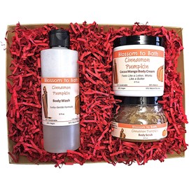 Cinnamon Pumpkin Blossom and Glow Gift Set - Phthalate Free Fragrance