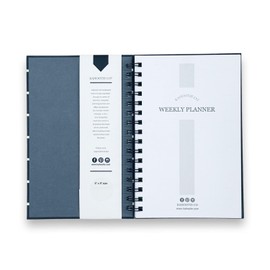 Parents Planner by Kahootie Co- Weekly Meal Planner and To Do List Organizer to Help Busy Parents and Families Stay Organized, 8.5x5.5 Inches, Spiral Bound, Hard Cover, (Navy)