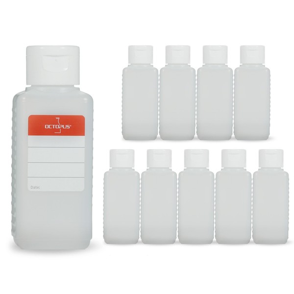 Octopus Octopus 10x 100 ml plastic bottles, HDPE plastic bottles