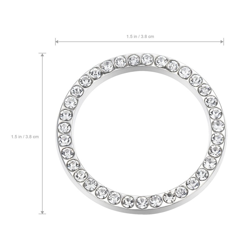 VOSAREA Car Engine Start Stop Button Ring Crystal Bling Rhinestone