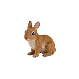Sitting Rabbit Garden Ornament Home Resin Statue Lifelike Frostproof 16x18cm - In or outdoor Garden Patio Hot Tub Décor Frostproof VM2931000