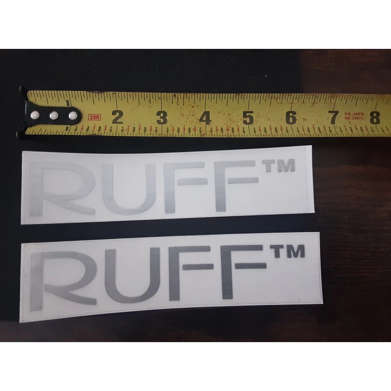 Ruff Racing (x2) Ruff Racing Wheels Sticker Decal