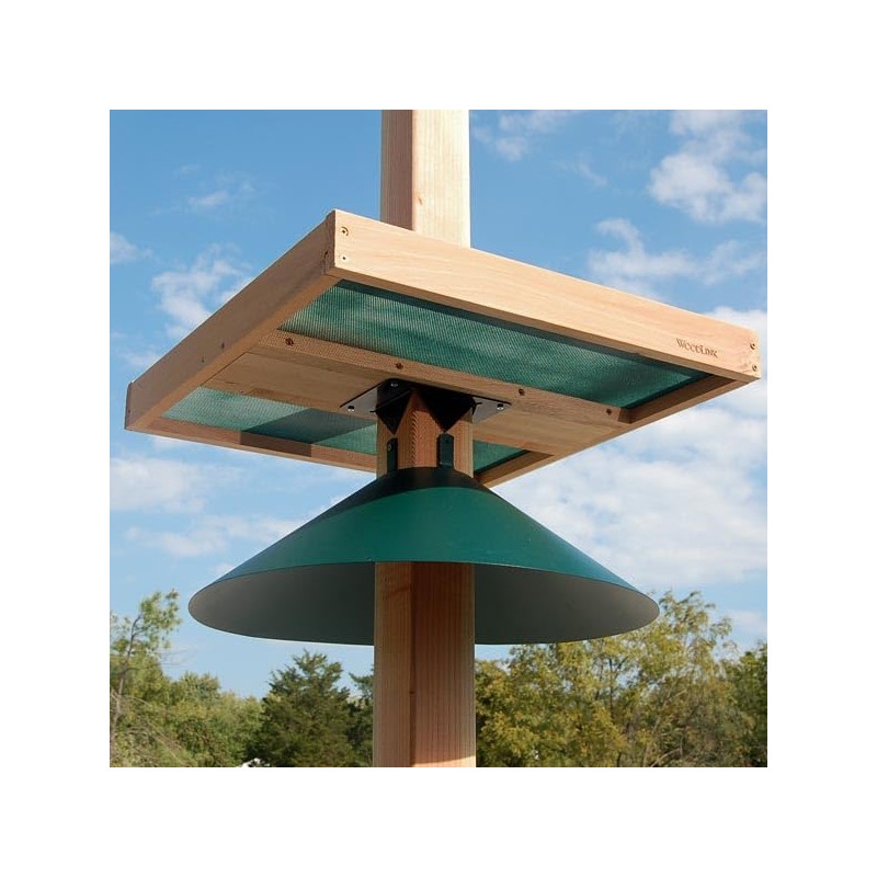 Woodlink Giant Post Mounted Seed Tray with 4 x 4