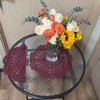BIBITIME 2PCS 13 inches to 14 inches Cotton Crochet Doilies