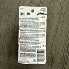 Maybelline Great Lash Curved Brush Washable Mascara, Very Black 121, 0.43 fl oz