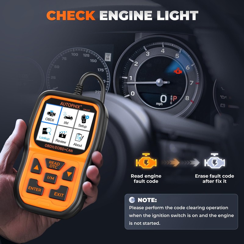 AUTOPHIX OM126P+ OBD2 Scanner, Vehicle Code Reader for Check Engine