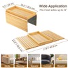 Kssiaz Couch Arm Tray, Bamboo Sofa Tray Table for Couch,