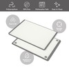 SMIRLY Plastic Cutting Board Set With Holder, Dishwasher Safe Plastic