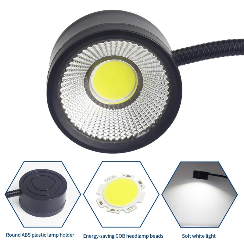 Led Magnetic Work Light 300mm Flexible Gooseneck lamp 500 Lumens