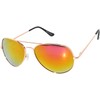 Stylish Aviator Red Mirror Lens Sunglasses Gold Metal Frame Spring