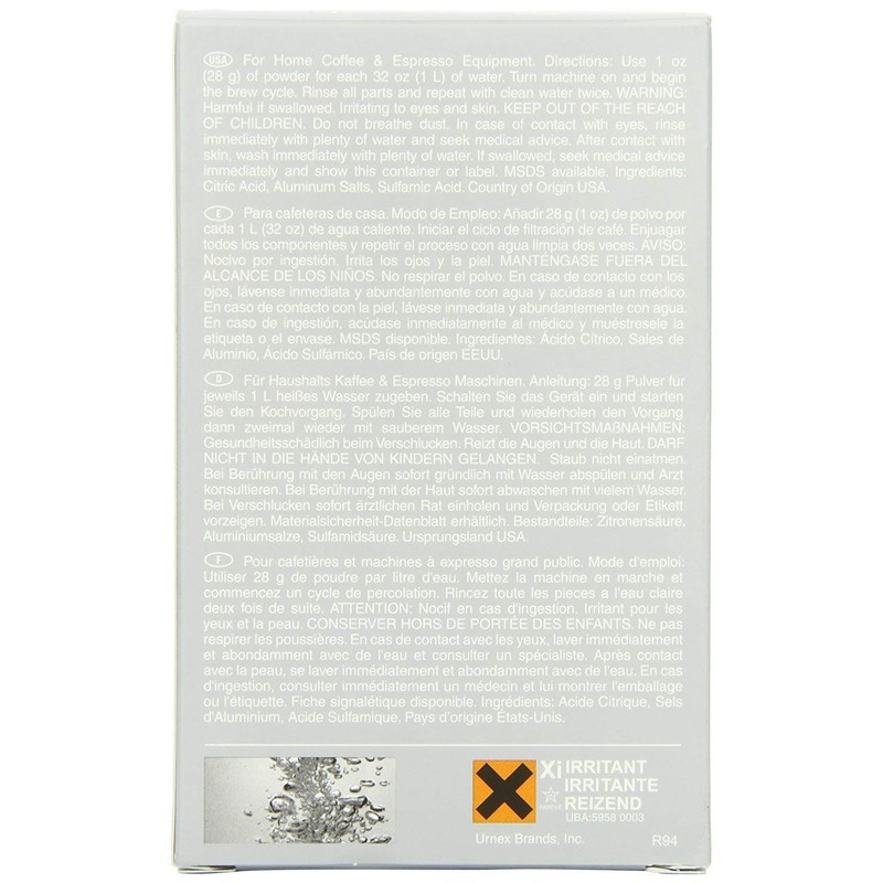 Urnex Dezcal Home Activated Descaler For Home Coffee & Espresso