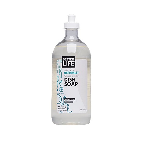Better Life Dish Soap, Unscented, 22 Fl Oz