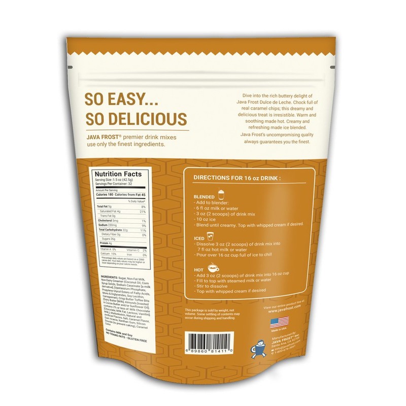Dulce de Leche Drink Mix - (Caramel Cream) 3lb Bag