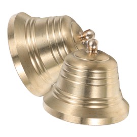NUOBESTY 2pcs Small Vintage Copper Jingle Bells for DIY Wind Chimes Doorbells Dog Potty Training Home Decoration