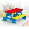 DOLU : Big Plastic Picnic Table for 4 - Blue,