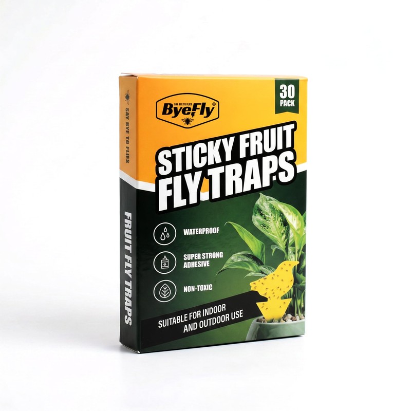 ByeFly Fruit Fly & Gnat Traps 30 Pack - Non-Toxic