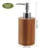 Beavorty Wooden Liquid Soap Dispenser Lotion Pump Dispenser Shampoo Shower