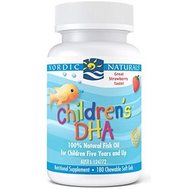 Nordic Naturals Strawberry Flavour Children's DHA 180 Soft Gels