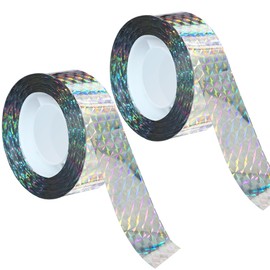KOKMEYA Bird Scare Tapes 295FT*2 Reflective Flash Tape for Birds, Bird Scare Device Double Side Ribbon Scare Birds Away for House, Garden, Yard, Orchard, Patio, Outdoor